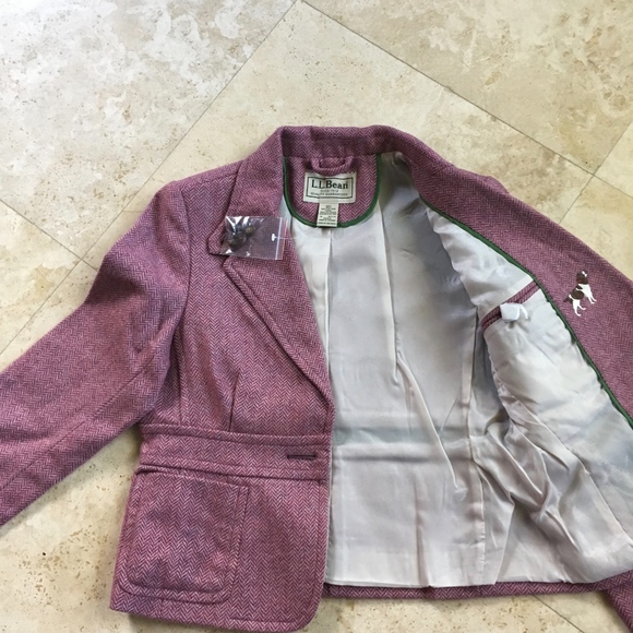NWT L.L. Bean wool blazer 10 - Picture 4 of 7
